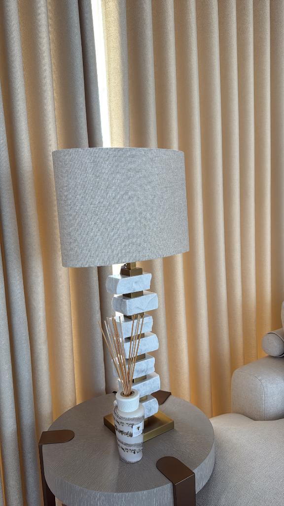 Eichholtz - linnen lampenkap, Huis en Inrichting, Ophalen of Verzenden, Nieuw, Crème, Ovaal