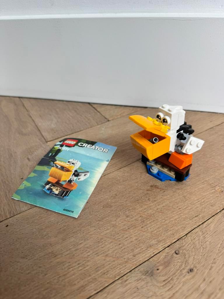 Lego Creator Pelikaan - 30571, Lego, Ophalen of Verzenden, Zo goed als nieuw, Compleet