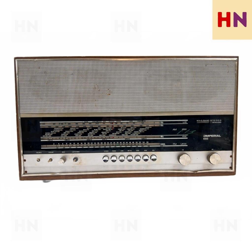 Vintage Imperial Stereosuper 666 60's Buizenradio/Receiver, Ophalen, Overige typen