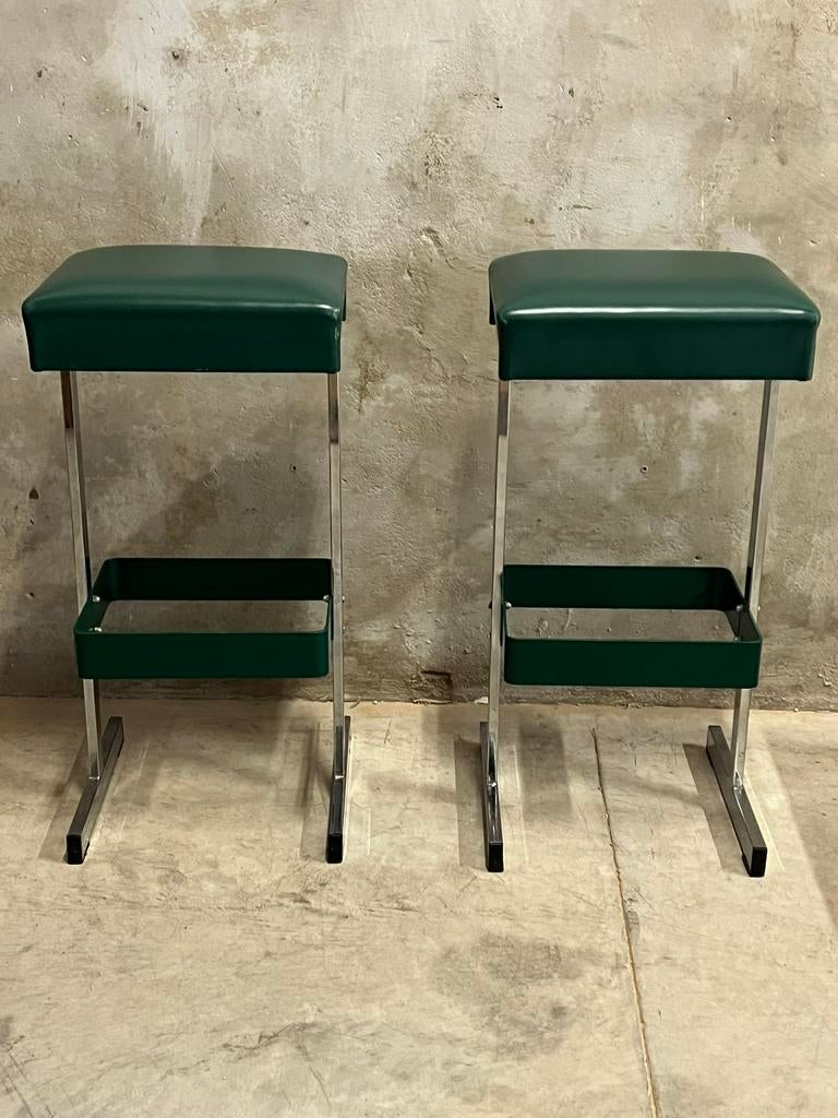 Vintage design barkrukken jaren 70, zeldzaam, Huis en Inrichting, Barkrukken, Ophalen, 60 tot 90 cm, Zo goed als nieuw, Nvt