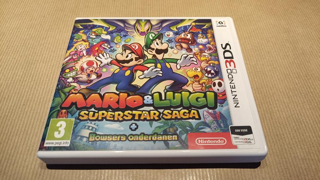 Nintendo 3DS Mario & Luigi: Superstar Saga + Bowsers Onderd., Spelcomputers en Games, Games | Nintendo 2DS en 3DS, Avontuur en Actie