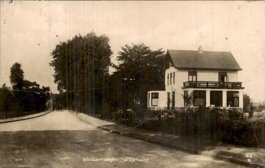 Winterswijk - Singelweg - Woning, Verzamelen, Ophalen of Verzenden, 1920 tot 1940, Ongelopen, Gelderland
