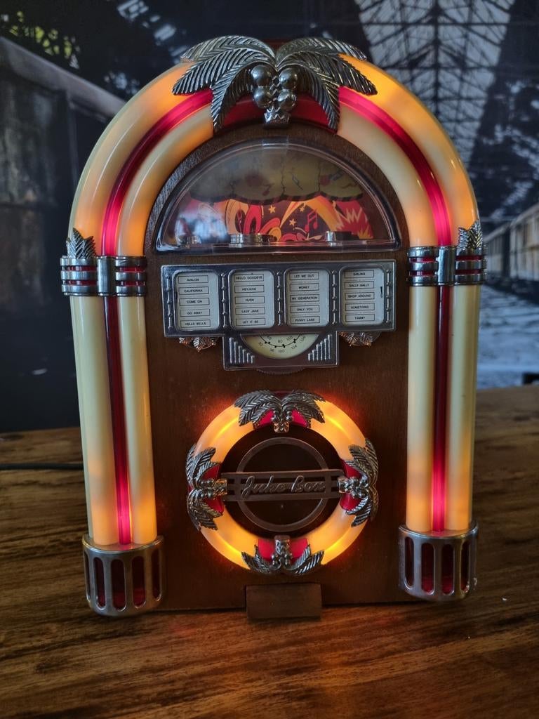Mini Jukebox met verlichting en muziek, Ophalen of Verzenden, Gebruikt, 1970 tot heden, Overige merken