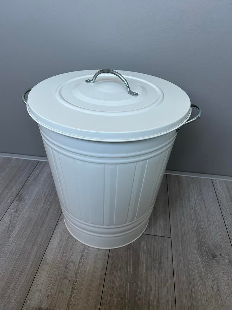 Ikea Knodd witte afvalemmer / wasmand, Ophalen, Gebruikt, 50 tot 75 cm, Metaal
