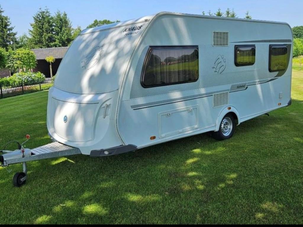 Knaus Sudwind 500FU bj 2015, Caravans en Kamperen, Caravans, Rondzit, Particulier, Knaus, Tot en met 5