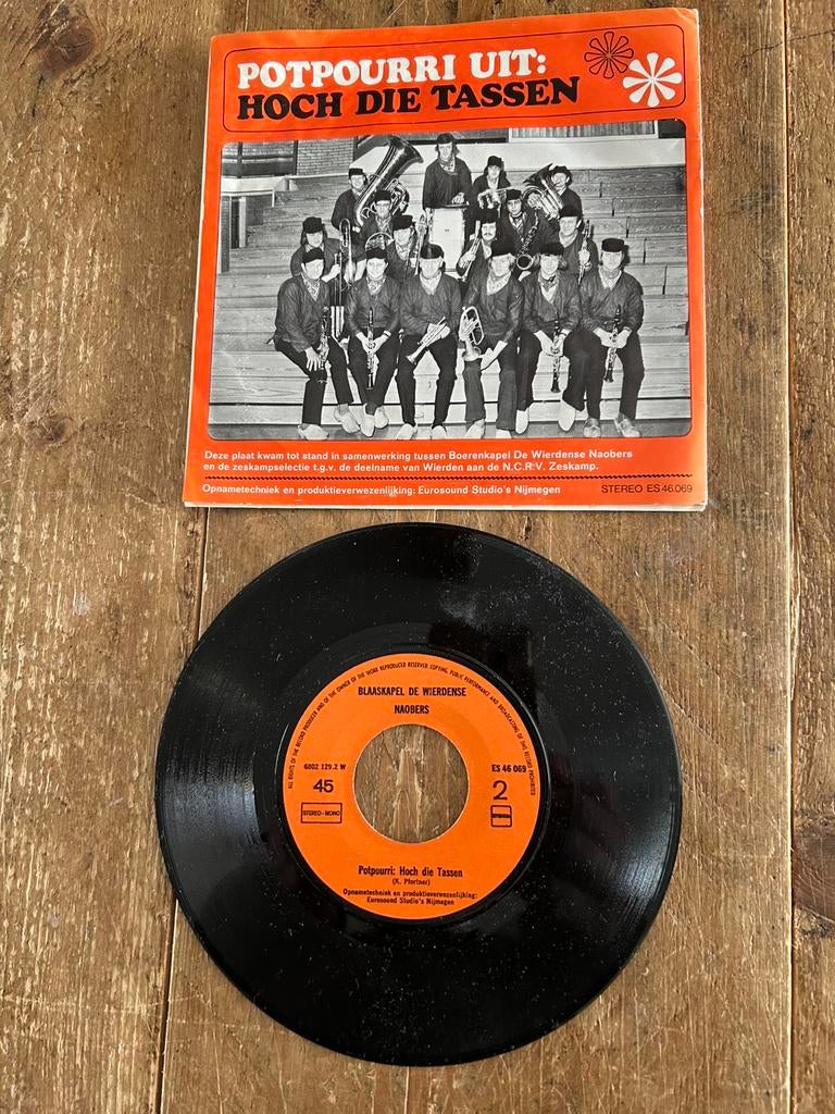 Zeskampselectie Wierden met boerenkapel single, Ophalen of Verzenden, Zo goed als nieuw, Overige formaten, Levenslied of Smartlap