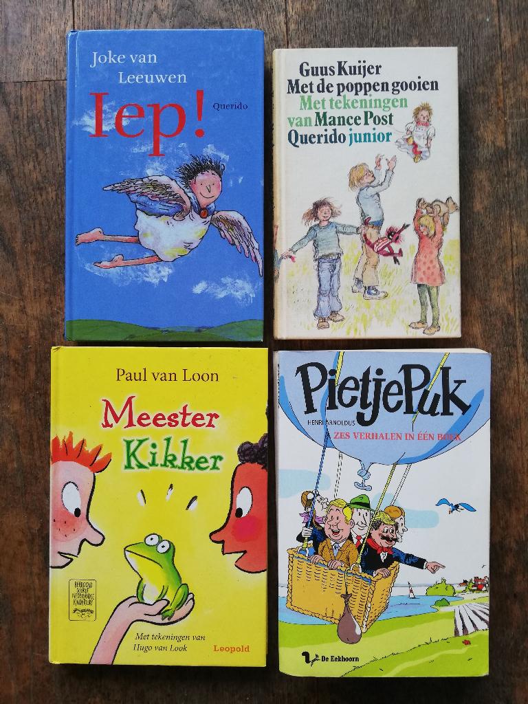 Iep! ; Met de poppen gooien; Meester Kikker; Pietje Puk ..., Guus Kuijer; Joke van Leeuwen; Paul van Loon; Henri Arnoldus, Fictie algemeen