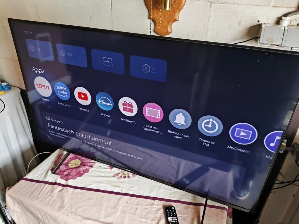 Sony 50 inch LED Smart tv, Ophalen, Zo goed als nieuw, 100 cm of meer, Sony