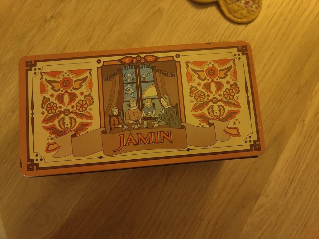 Retro Vintage Jamin Koekblik - Decoratief en Uniek, Ophalen of Verzenden