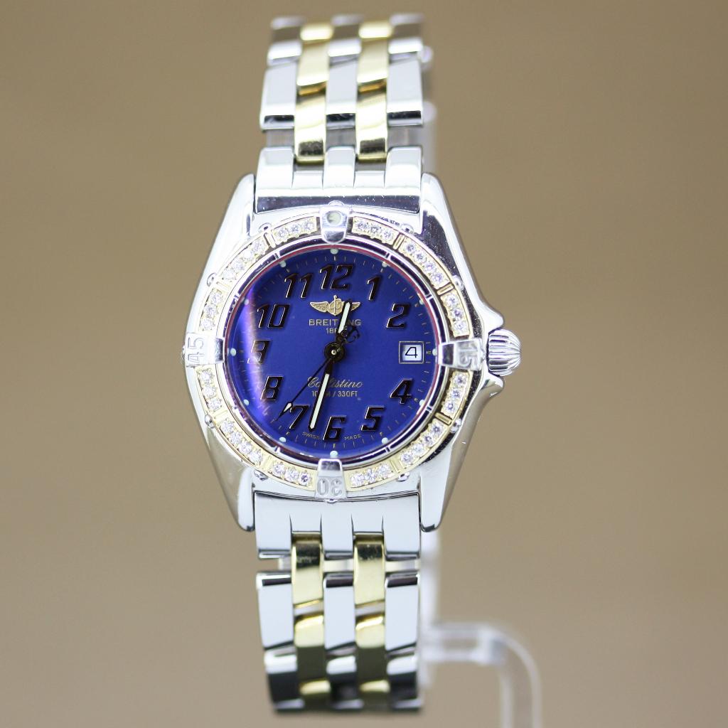 Breitling Callistino Staal-Goud B52045, Overige merken, Staal, Gebruikt, Polshorloge