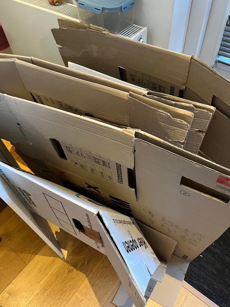 Verhuisdozen (17 stuks), Ophalen, 40 tot 60 cm, 50 tot 75 cm, 35 tot 50 cm