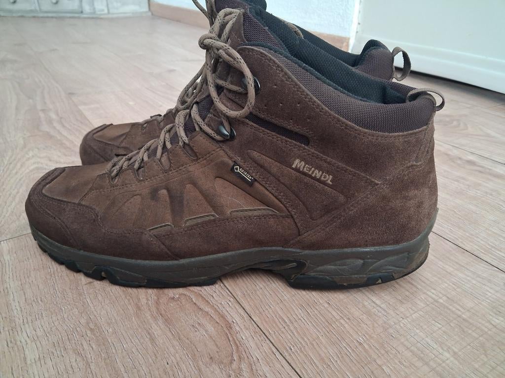 Meindl Gore-Tex Wandelschoenen - Bruin Maat  14 of 49.5, Sport en Fitness, Bergsport en Wandelen, Ophalen of Verzenden, Gebruikt