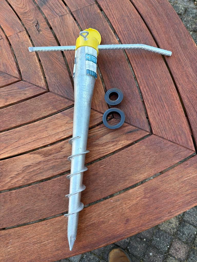 Grondanker voor tent of parasol wasdroogrek - partytent, Ophalen of Verzenden, Gebruikt, Minder dan 1 meter, Overige typen