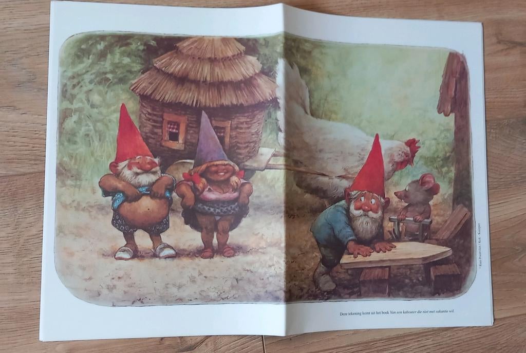 Rien Poortvliet. Tekening., Ophalen, Gelezen