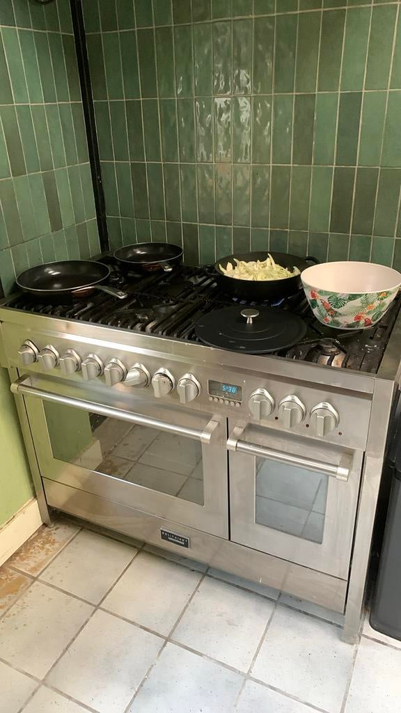 Solitaire Professional 8-pits gasfornuis met 2 ovens, Ophalen, Gebruikt, 60 cm of meer, Gas