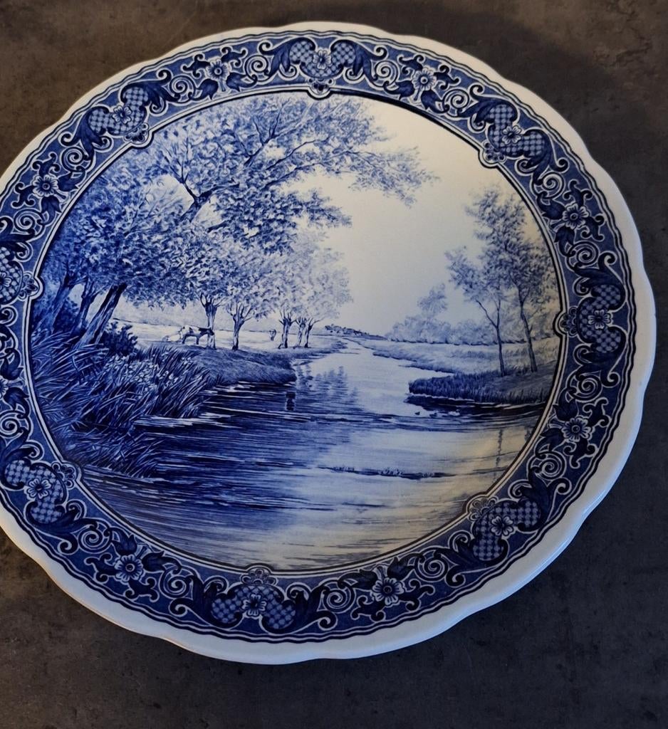 Delfs blauw bord, Antiek en Kunst, Ophalen of Verzenden