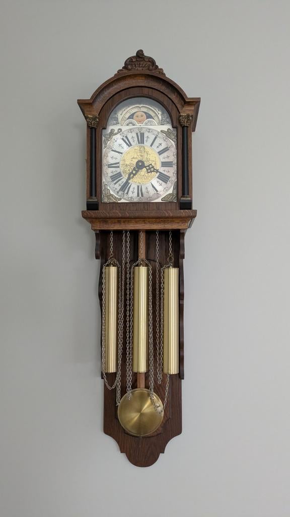 Warnink Westminster hangklok, Antiek en Kunst, Antiek | Klokken, Ophalen of Verzenden