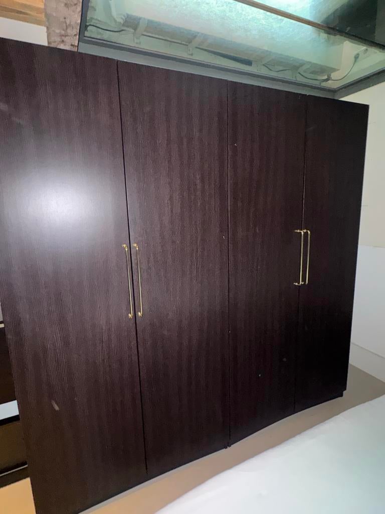 IKEA Pax kasten set met gouden handgrepen (2x 100x58x201cm), Huis en Inrichting, Ophalen, Gebruikt, 200 cm of meer, 150 tot 200 cm