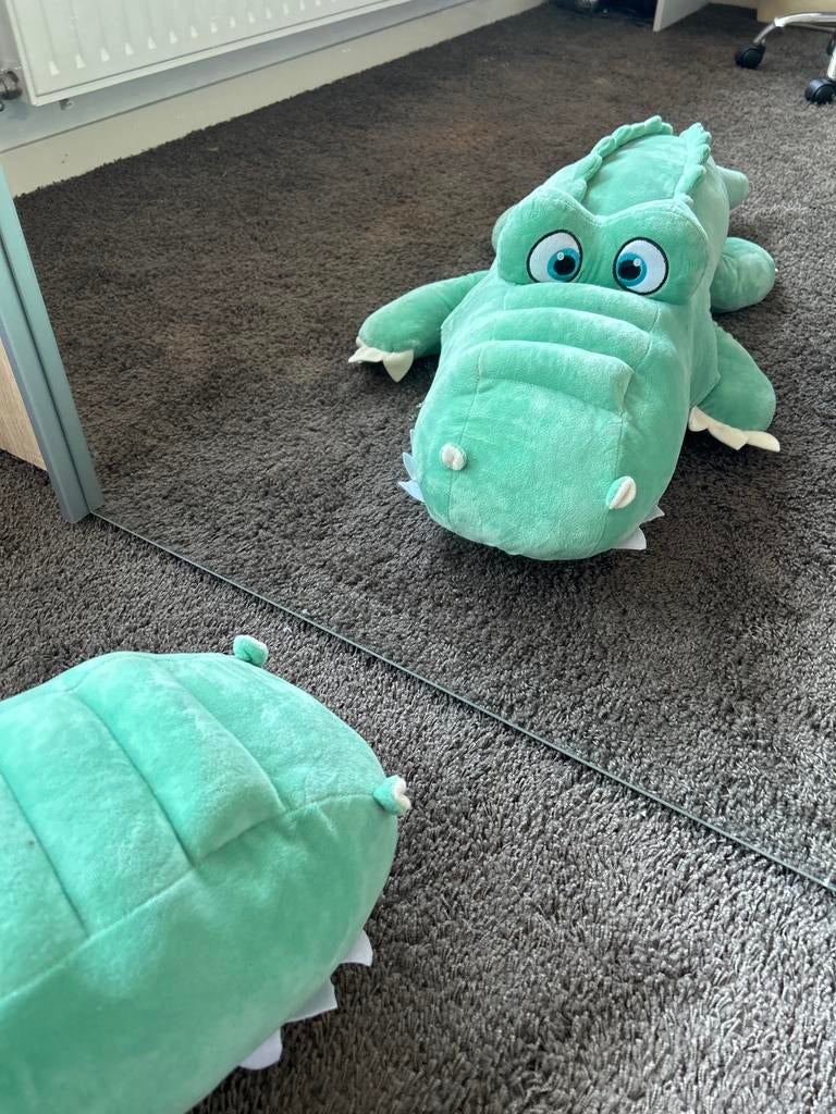 Grote Knuffel Krokodil - 1 Meter Lang, Ophalen of Verzenden, Zo goed als nieuw, Overige typen