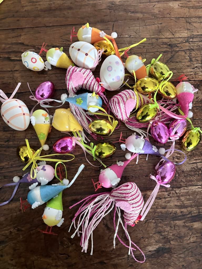 Zakje met paasversiering/ paashangers., Ophalen of Verzenden, Zo goed als nieuw