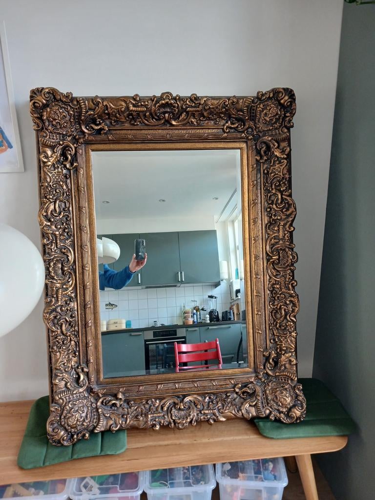 Te koop spiegellijst., Ophalen, Rechthoekig, 150 tot 200 cm, 150 tot 200 cm