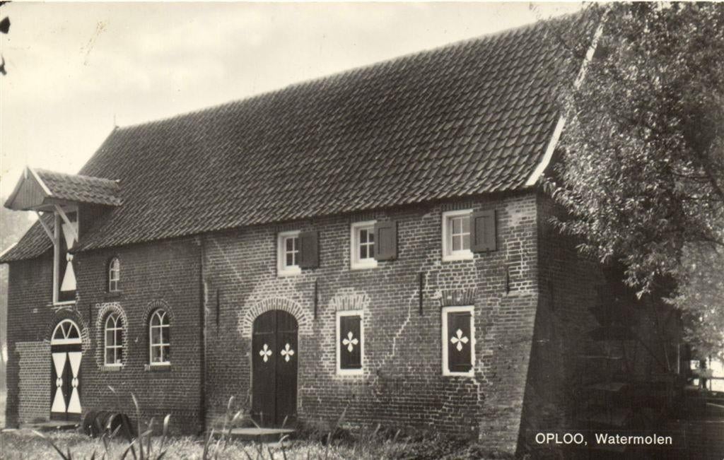 Oploo, Watermolen - ongelopen, Ophalen of Verzenden, 1940 tot 1960, Ongelopen, Noord-Brabant