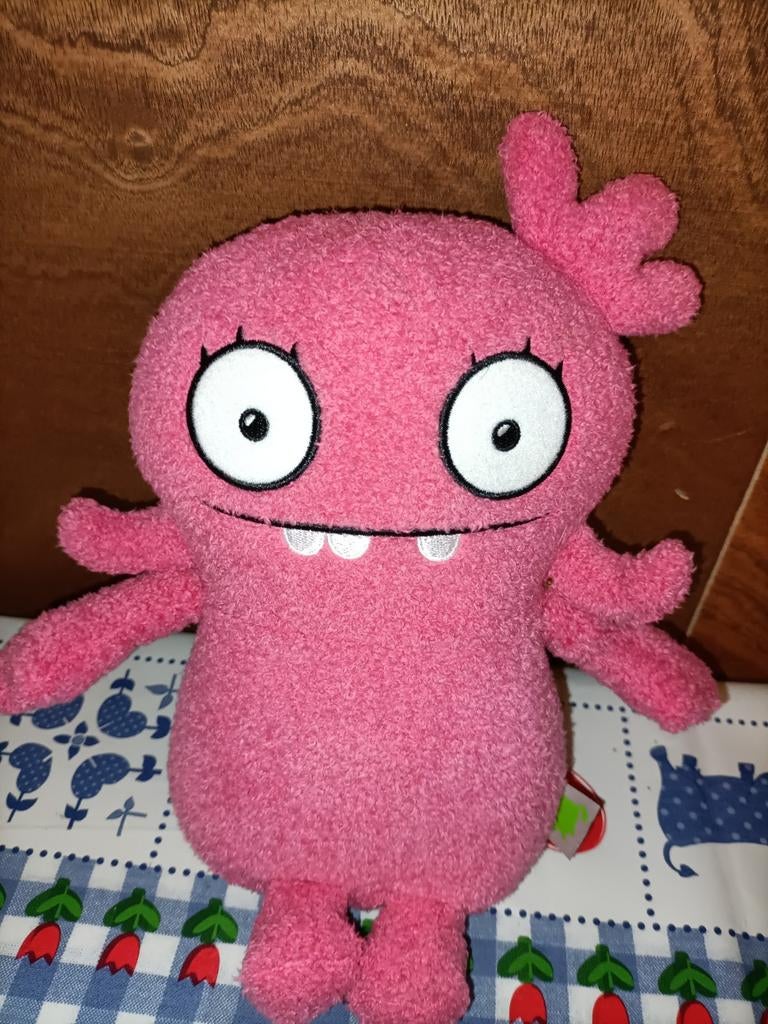 Ugly Dolls roze Moxy knuffel 24 cm groot, Ophalen of Verzenden, Zo goed als nieuw, Overige typen
