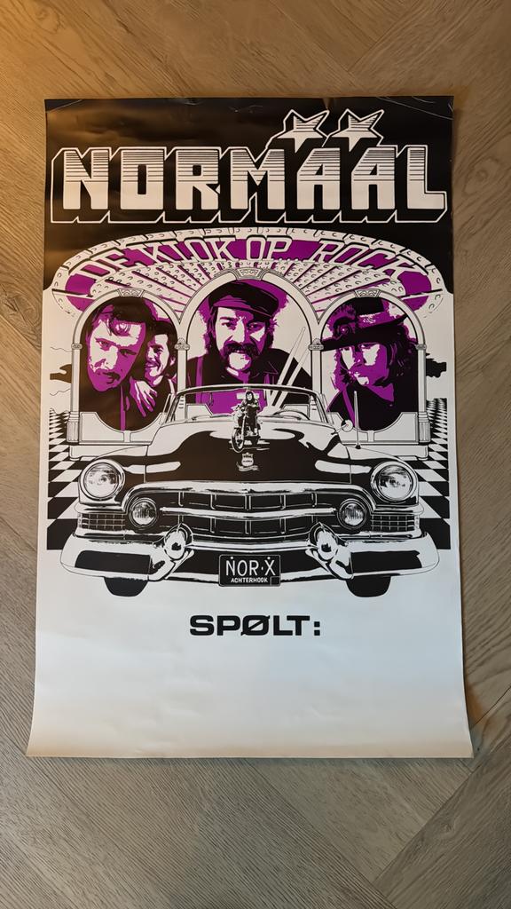 Officiële Poster Normaal Klok Op Rock (1984!), Verzamelen, Posters, Rechthoekig Staand, Ophalen of Verzenden, Zo goed als nieuw
