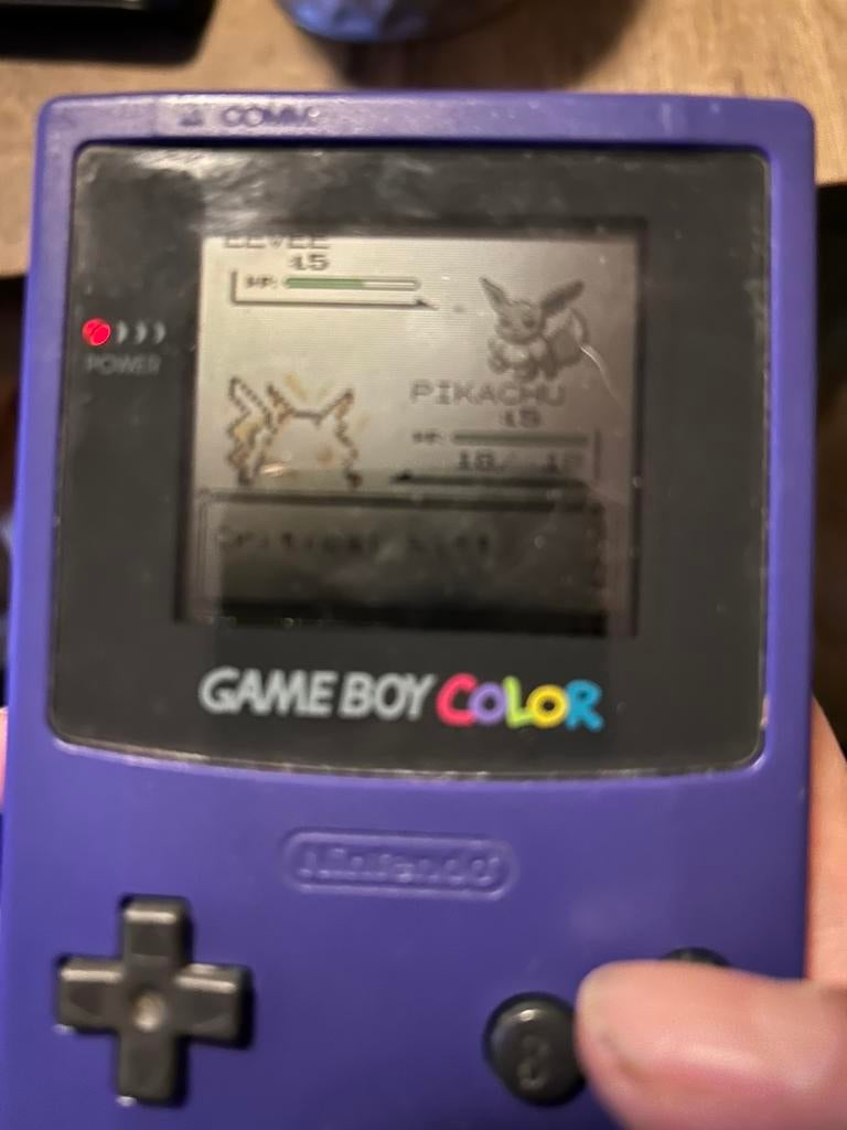 Te koop goedwerkende  nintendo gameboy color paars, Spelcomputers en Games, Spelcomputers | Nintendo Game Boy, Ophalen of Verzenden