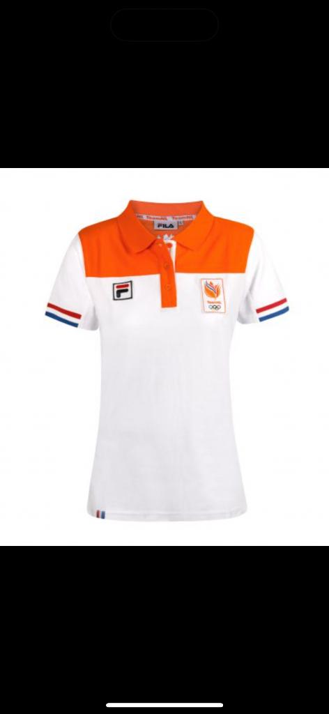 TeamNL poloshirt, Maat 38/40 (M), Wit, Ophalen of Verzenden, Zo goed als nieuw