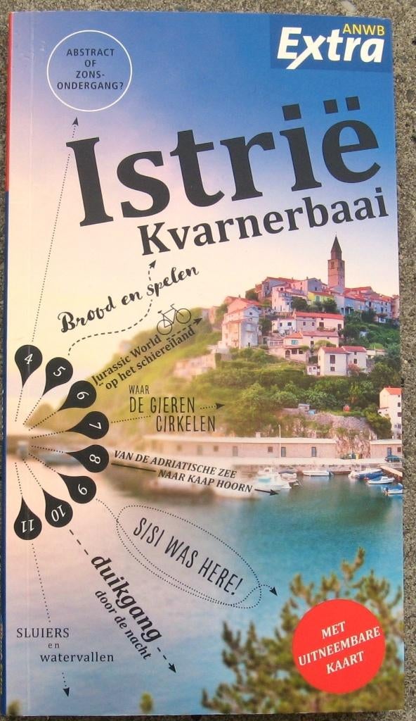 Istrië + Kvarnerbaai (ANWB-Extra), Europa, Ophalen of Verzenden, Zo goed als nieuw, Reisgids of -boek