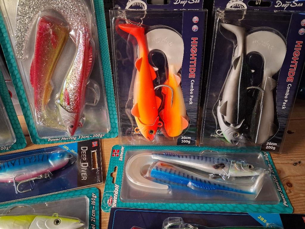 Noorwegen pakket....Shads (Heilbot/Kabeljauw) Nieuw!, Ophalen of Verzenden, Bodenroderweg, Aquantic, Kunstaas