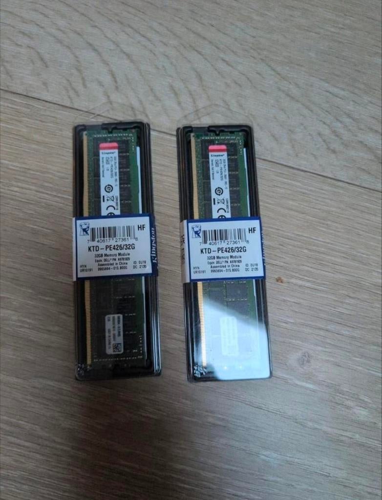 32GB DDR4 ECC RAM GEHEUGEN (nieuw), Computers en Software, RAM geheugen, Ophalen of Verzenden, Nieuw, DDR4, 32 GB