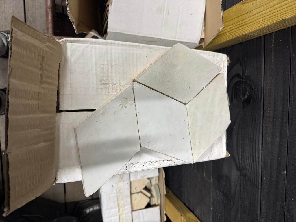 Marokkaanse Zellige tegels Ruit vorm blanc, Ophalen, Overige materialen, Wandtegels, Nieuw