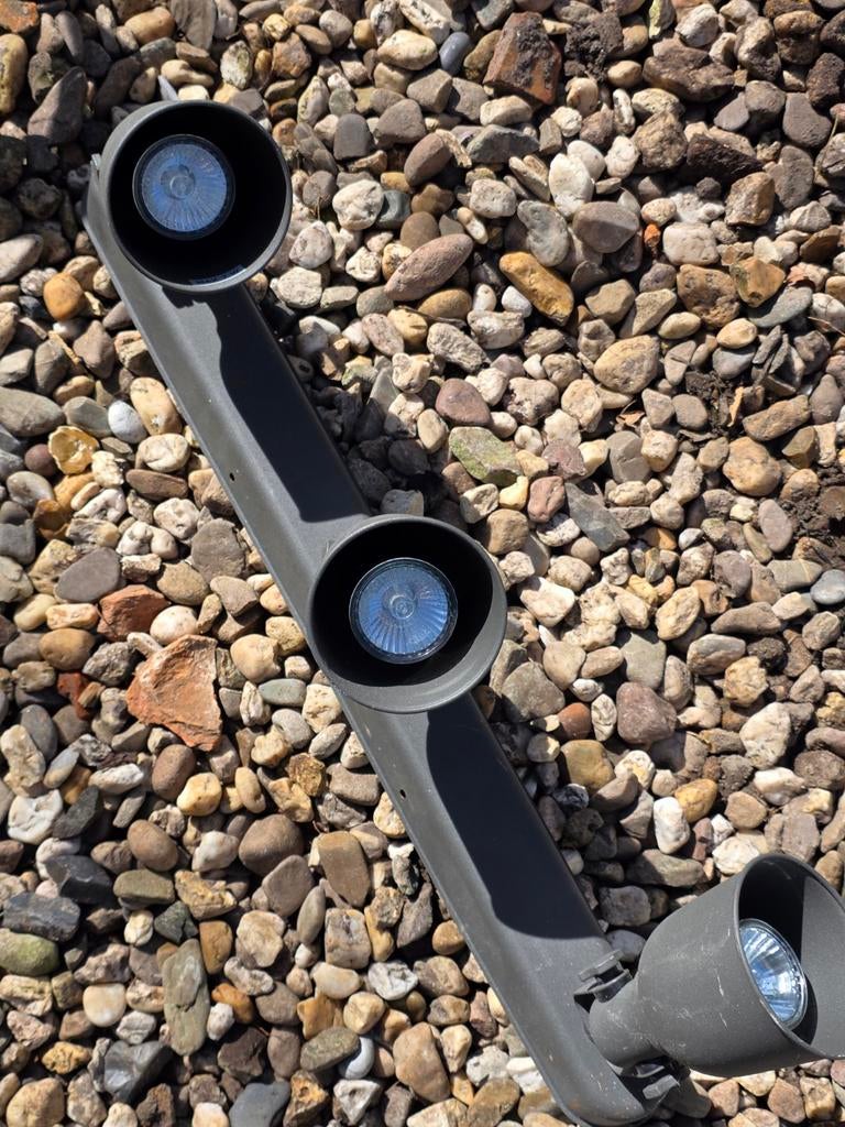 IKEA Hektar Plafondspot/Wandspot - Grijs, 3-lichts, Gebruikt, Metaal of Aluminium, Ophalen of Verzenden, Industrieel