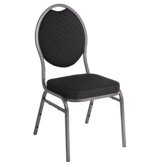 nieuwe Horeca Stapelstoelen - Zwart/Blauw - Stackchairs, Ophalen, Zwart, Nieuw, Stof