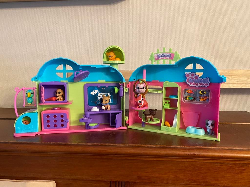 Speelgoed dierenwinkel inklapbaar, Ophalen of Verzenden, Gebruikt, Poppenhuis