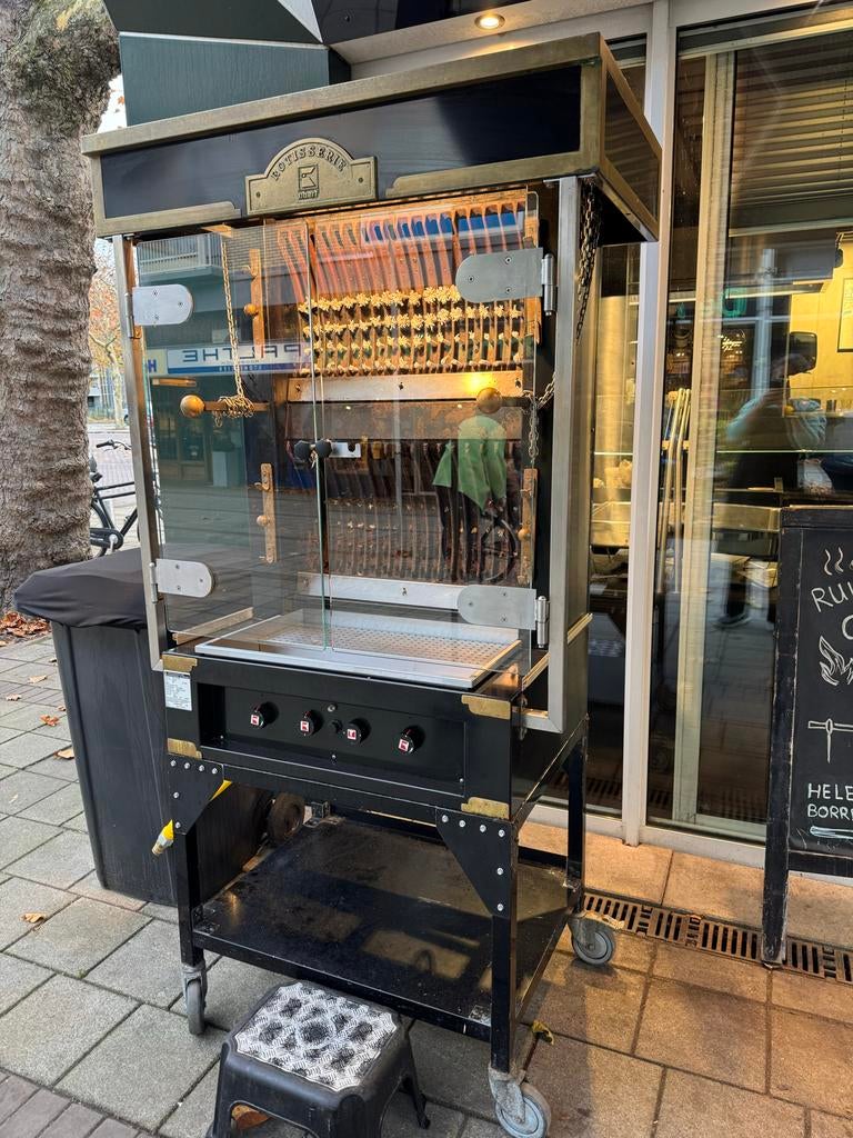 Professionele Gas Kippengrill - Rotisserie, Zakelijke goederen, Horeca | Keukenapparatuur, Ophalen, Gebruikt, Fornuis, Frituur en Grillen
