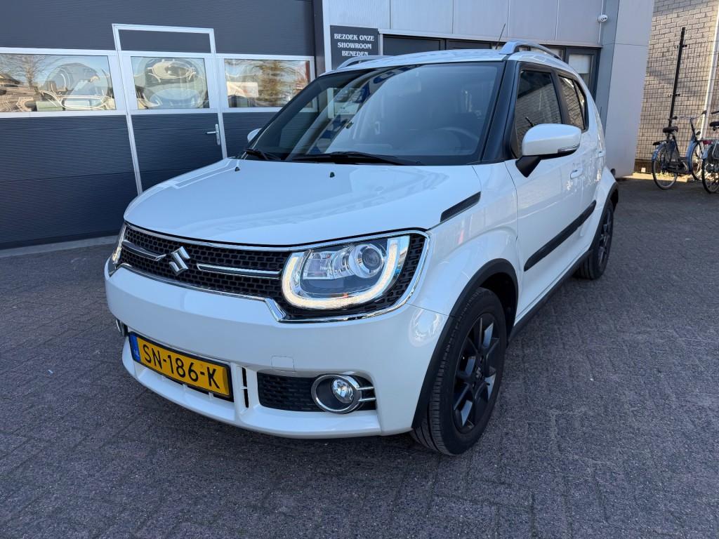 Suzuki IGNIS 1.2 STIJL Navi,Clima, Cruiscontr,Camera. Stoel, Auto's, Gebruikt, 4 cilinders, Wit, Origineel Nederlands