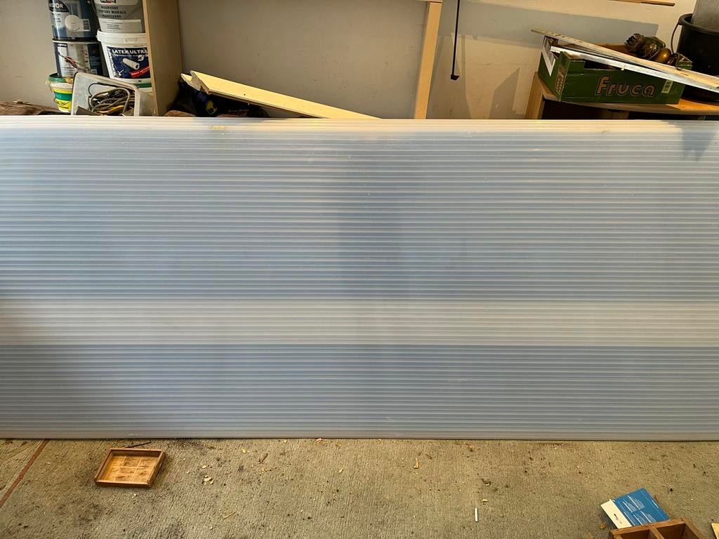 5x Bruynzeel kanaalplaat 16mm 3500x1050mm - Nieuw, Doe-het-zelf en Verbouw, Platen en Panelen, Ophalen, Overige materialen, Bruynzeel