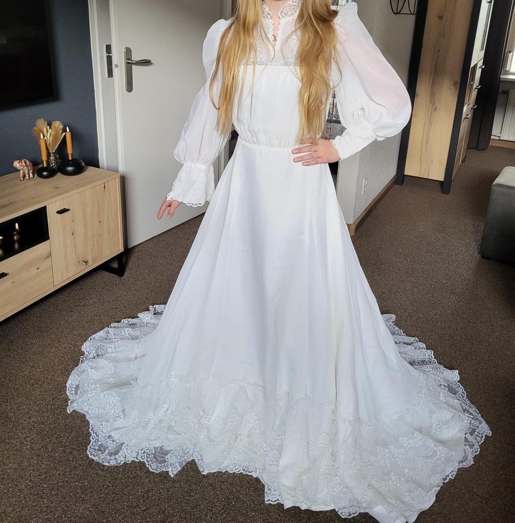 Trouwjurk, Kleding | Dames, Ophalen of Verzenden, Zo goed als nieuw, Wit, Trouwjurk