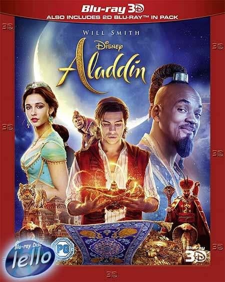 Blu-ray 3D: Disney's Aladdin (2019 Will Smith, Mena Massoud), Ophalen of Verzenden, Nieuw in verpakking, Avontuur