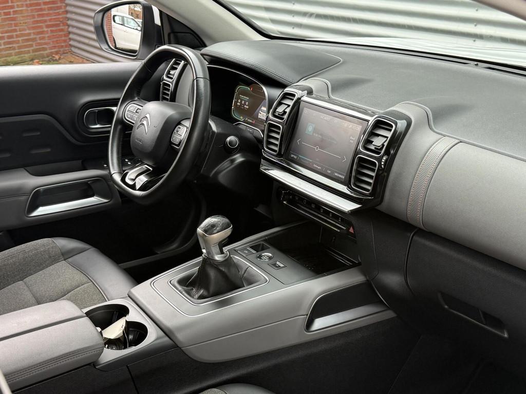 Citroen C5 Aircross 1.2 Airco Carplay Cruise Led Camera 2019, Stof, Gebruikt, Zwart, C5 Aircross