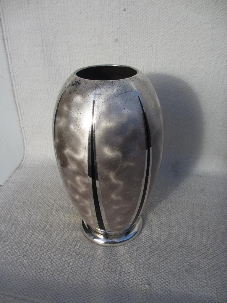 Antieke Art Deco vaas WMF Ikora verzilverd, Antiek en Kunst, Ophalen of Verzenden