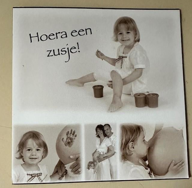 Geboortekaartje Frédéríque 27-8-2010 , foto kaartje, Ophalen of Verzenden, 2000 tot heden, Geboortekaartje