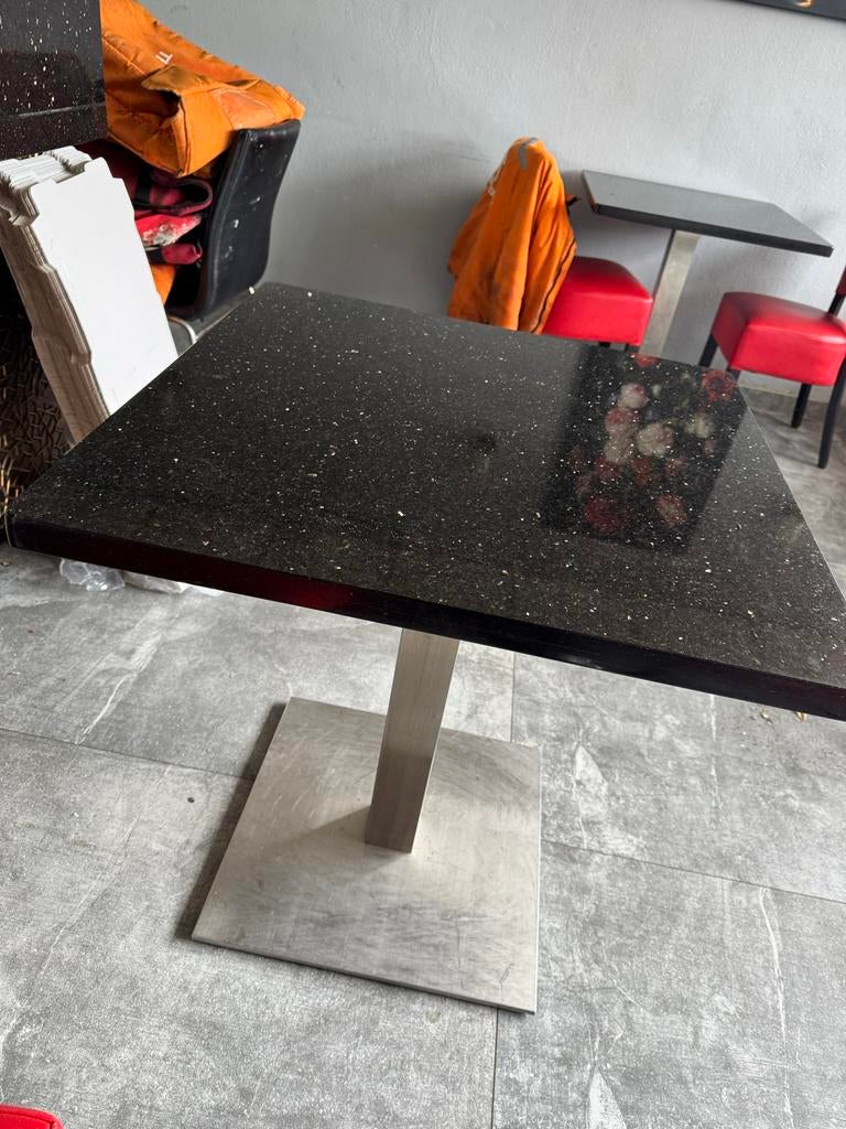 Mooie nieuwe marmeren tafel voor horeca, Ophalen of Verzenden, Zo goed als nieuw, Vierkant