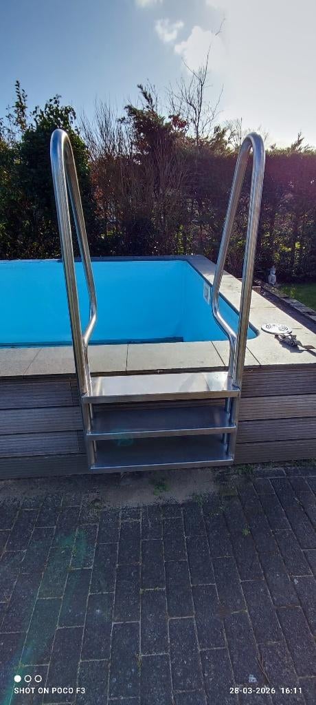 RVS Zwembadtrappen, Tuin en Terras, Zwembad-toebehoren, Ophalen, Zo goed als nieuw, Overige typen