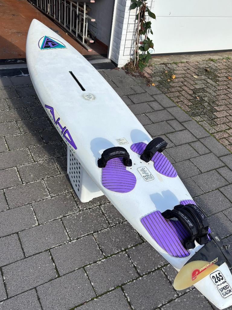 Windsurfspullen - planken, zeilen, gieken, masten, kleding, Watersport en Boten, Windsurfen, Ophalen, Gebruikt, Complete set