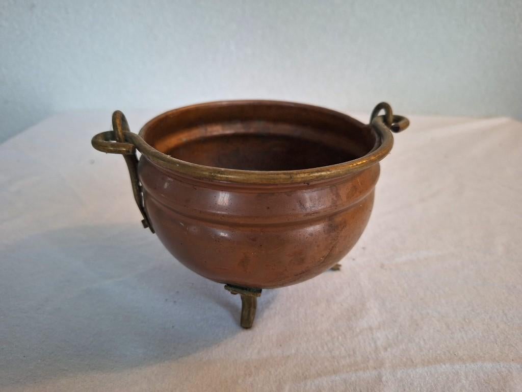 Messing bak met hengsel, Antiek en Kunst, Ophalen of Verzenden, Koper