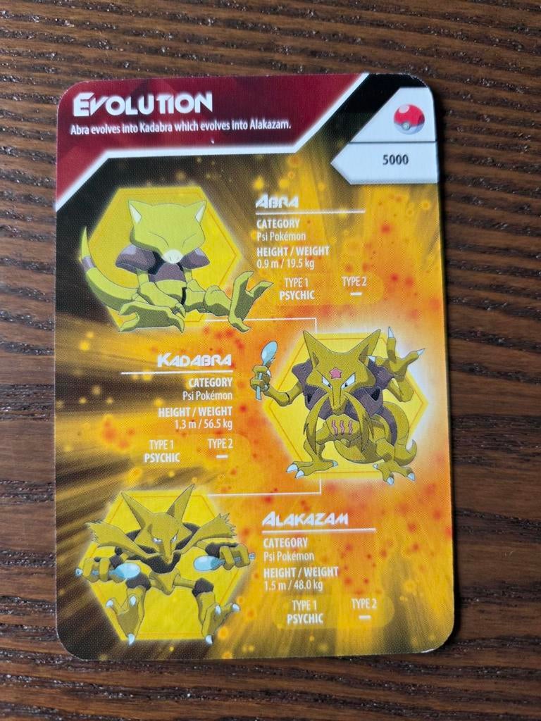 Alakazam Pokemon Evolution Kellogg's, Ophalen of Verzenden